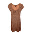 J.Crew tan and leopard midi dress 