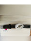 Vintage brown leather belt with California silver buckle medallion