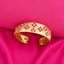 Vintage Gold Bangal with Rhinestone Stars