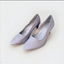 Snakeskin-Embossed Pointed Pumps