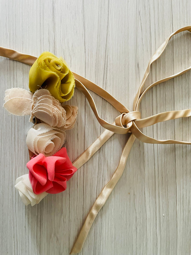 J.Crew 3D flower silk sash belt Hover Image