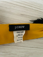J.Crew feather and rhinestone silk sash belt