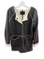 Sanctuary gray jacket with cream Sherpa trim and lining ￼