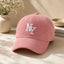 Pink Corduroy NY Hat