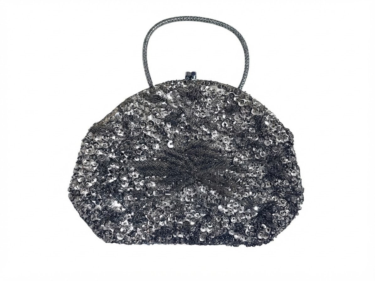 Vintage sequin clutch evening bag