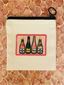 Champagne Bottles Zip Coin Pouch