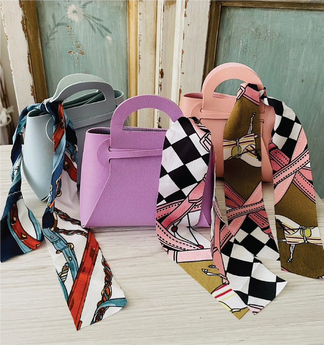 Pastel collection mini purses, bag accents Hover Image